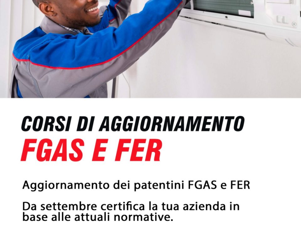 Patentino FGAS e Corsi di aggiornamento F.E.R.